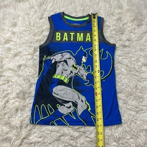 Boys Size 7 jumping Beans DC Comics Batman Muscle Tank Tap Basketball Jersey - Picture 5 of 8